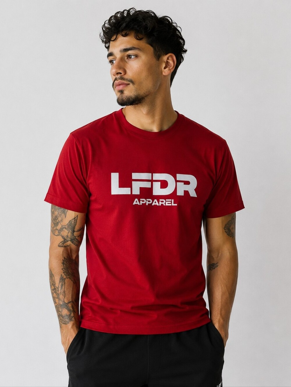 🆕️LFDR Apparel Red Logo Graphic Tee | Streetwear | Men's Casual T-Shirt